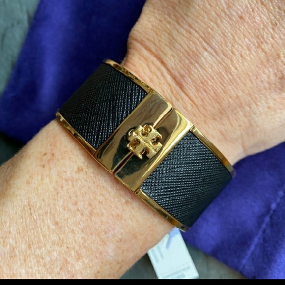 Tory Burch Black Statement Piece Cuff - Picture 8 of 15